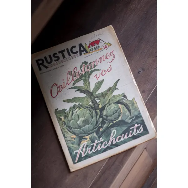 Magazine ancien « Rustica – Œilletonnez vos artichauts – 1950 »