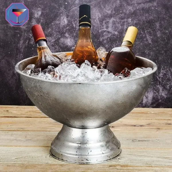 Seau à Champagne en Acier Inoxydable