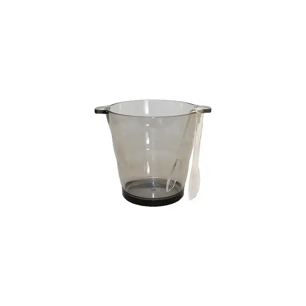 Seau à glaçons fumé avec pince 2,3 L