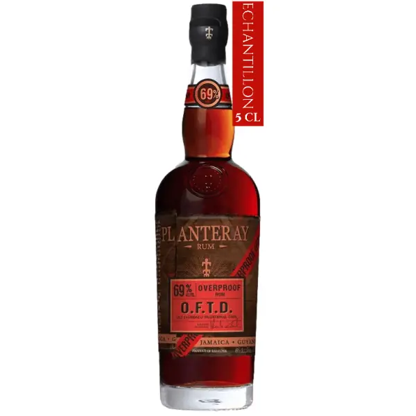 PLANTERAY RUM Old Fashioned Traditionnal Dark Overproof 69°